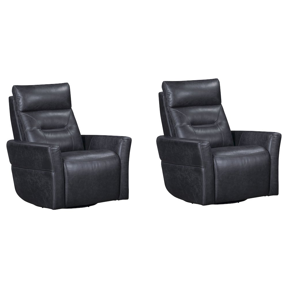 Remmington - Vintage Slate Power Swivel Glider Recliner P2 Two Pack. Picture 1