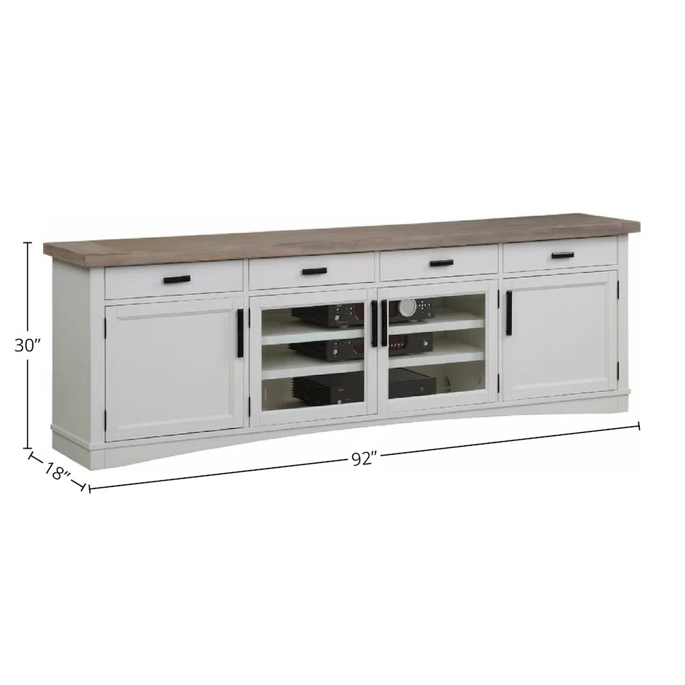 Parker House Americana Modern - Cotton 92 In. TV Console. Picture 3