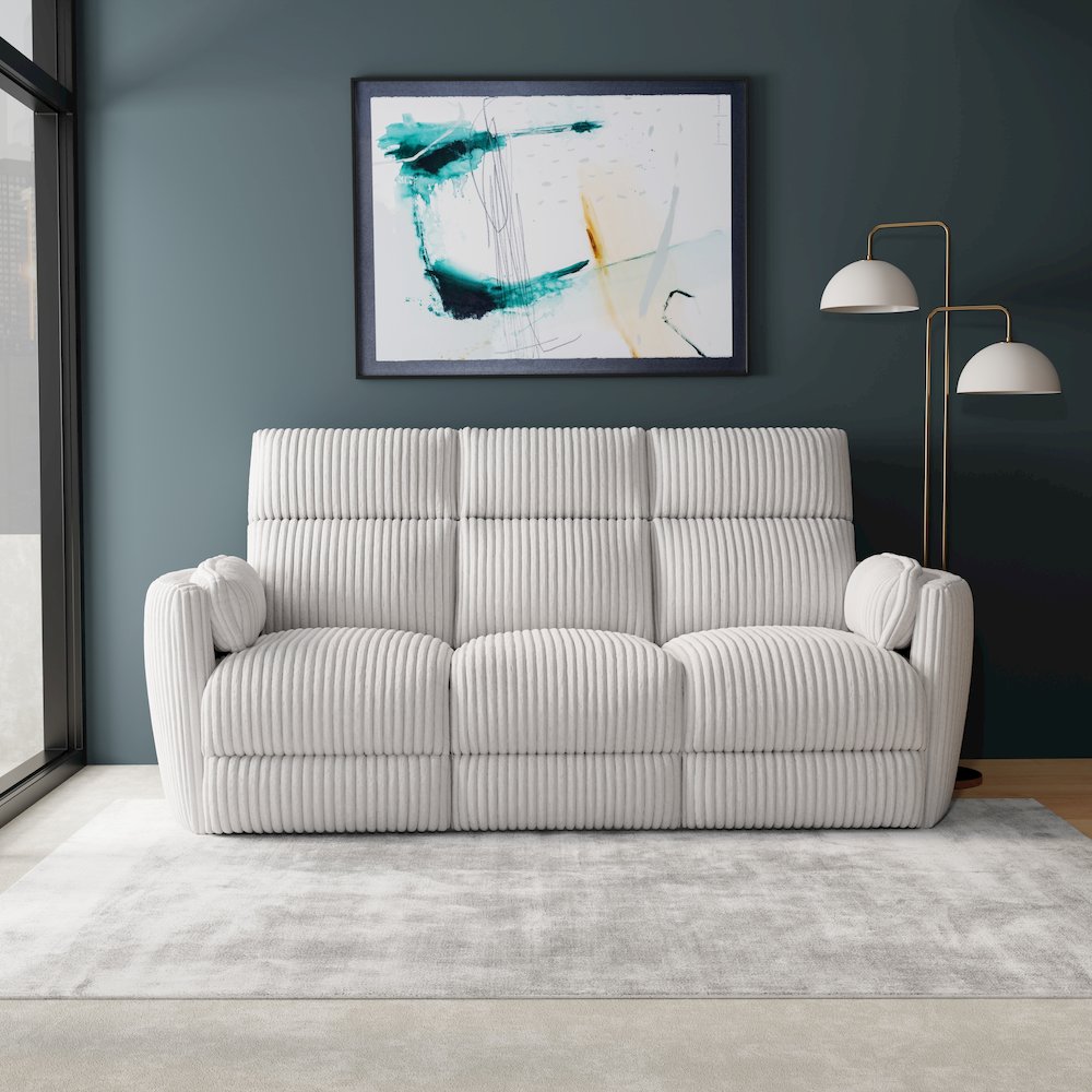 Radius - Mega Ivory Power Reclining Sofa. Picture 9