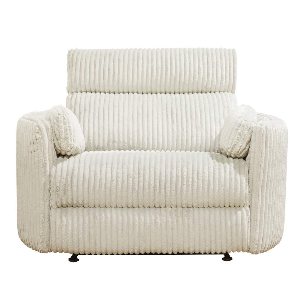 Radius Xl - Mega Ivory Extra Wide Power Glider Recliner Two Pack. Picture 4