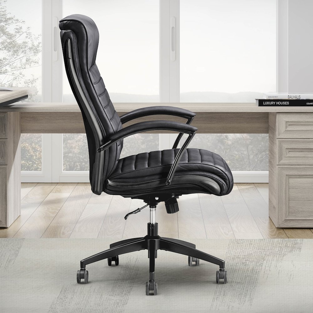 Leather Desk Chair. Picture 5
