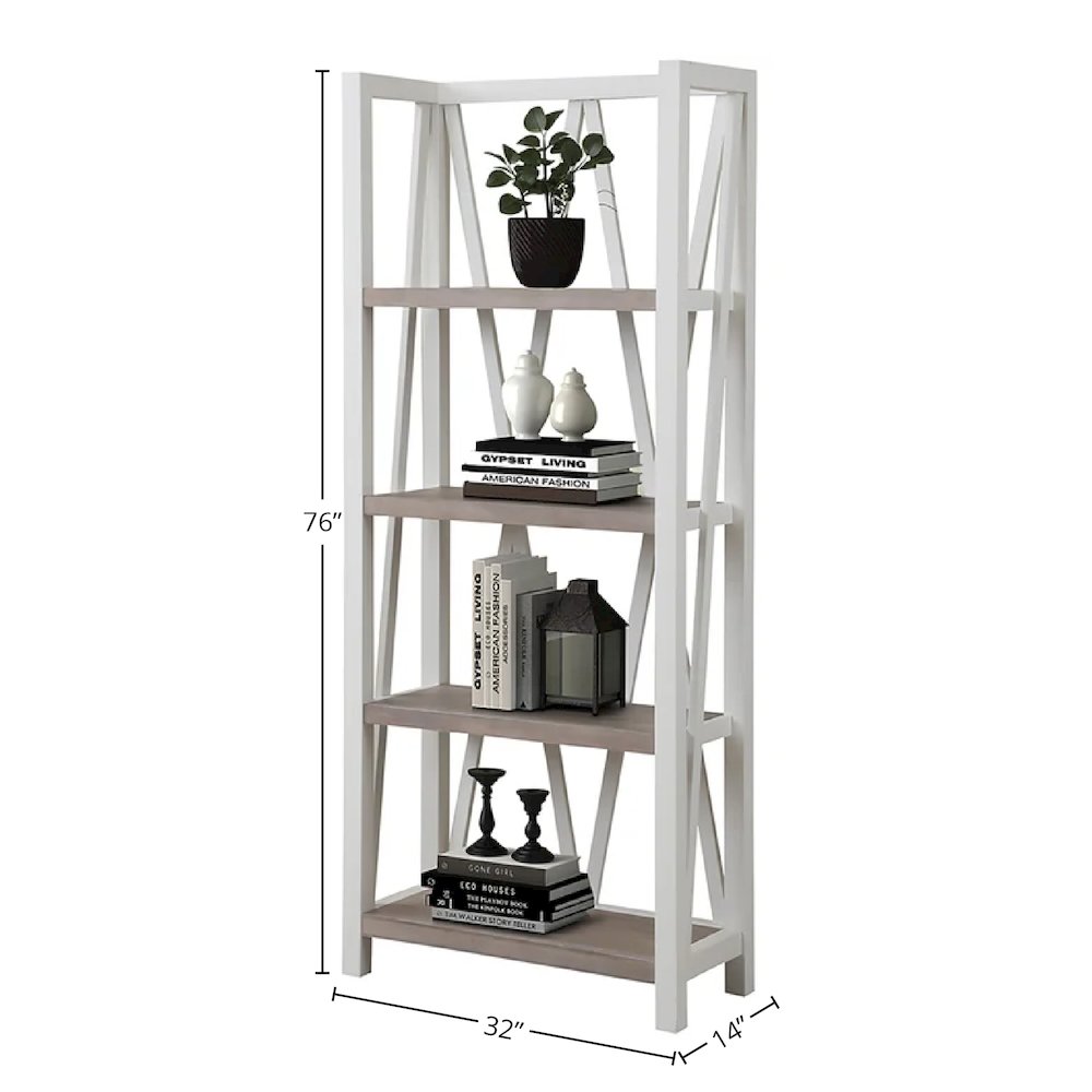 Modern - Cotton Etagere Bookcase. Picture 7