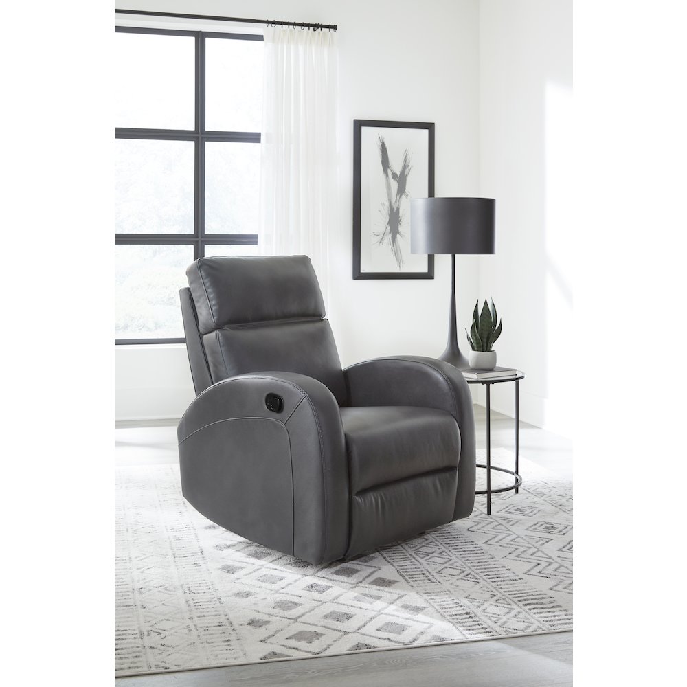 Devin - Pebble Grey Manual Recliner Two Pack. Picture 5