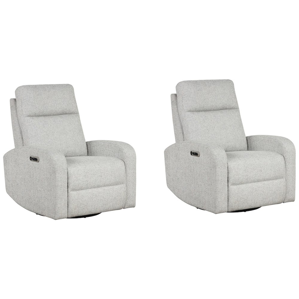 Thriller - Natural Beauty Multi Power Swivel Glider Recliner Two Pack. Picture 1