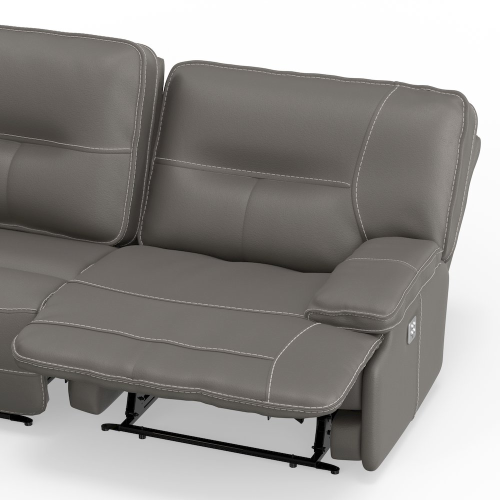 6 Piece Modular Power Reclining Sectional with Power Adjustable Headrests. Picture 12
