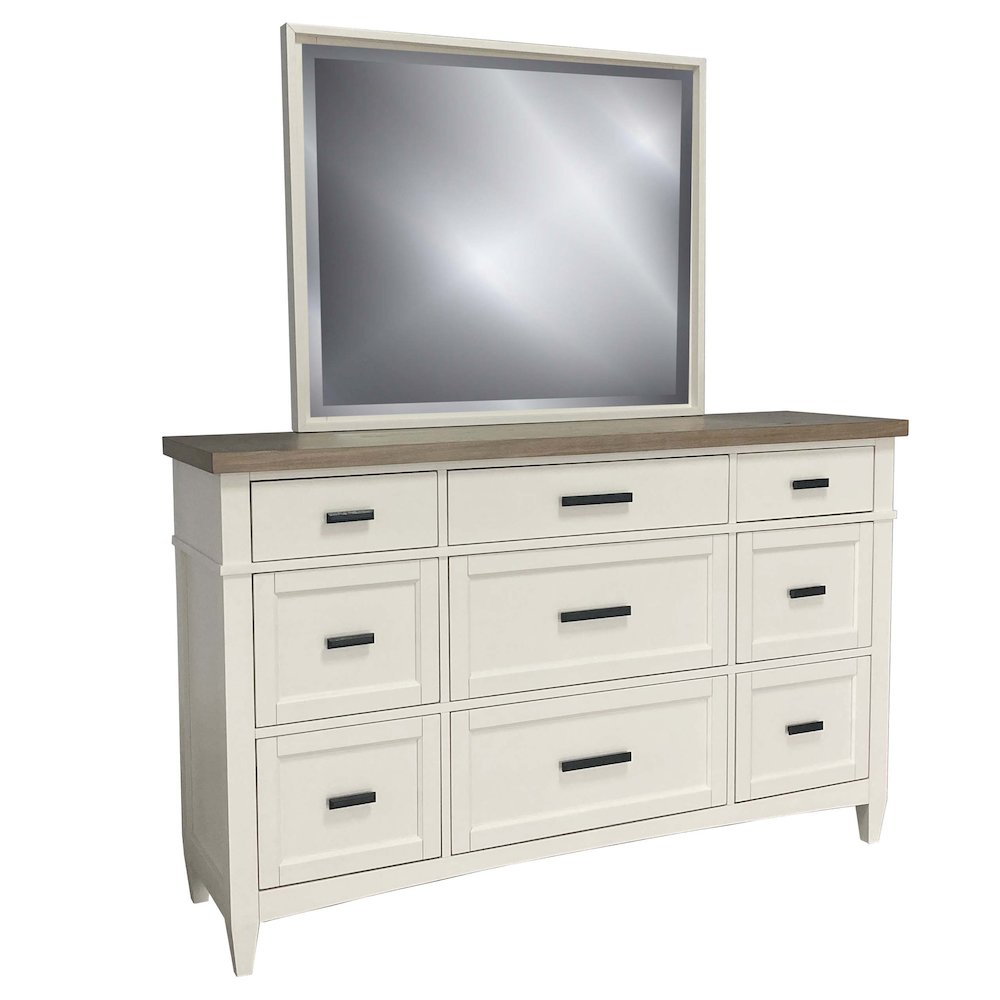 Modern Bedroom 9 Drawer Dresser. Picture 7