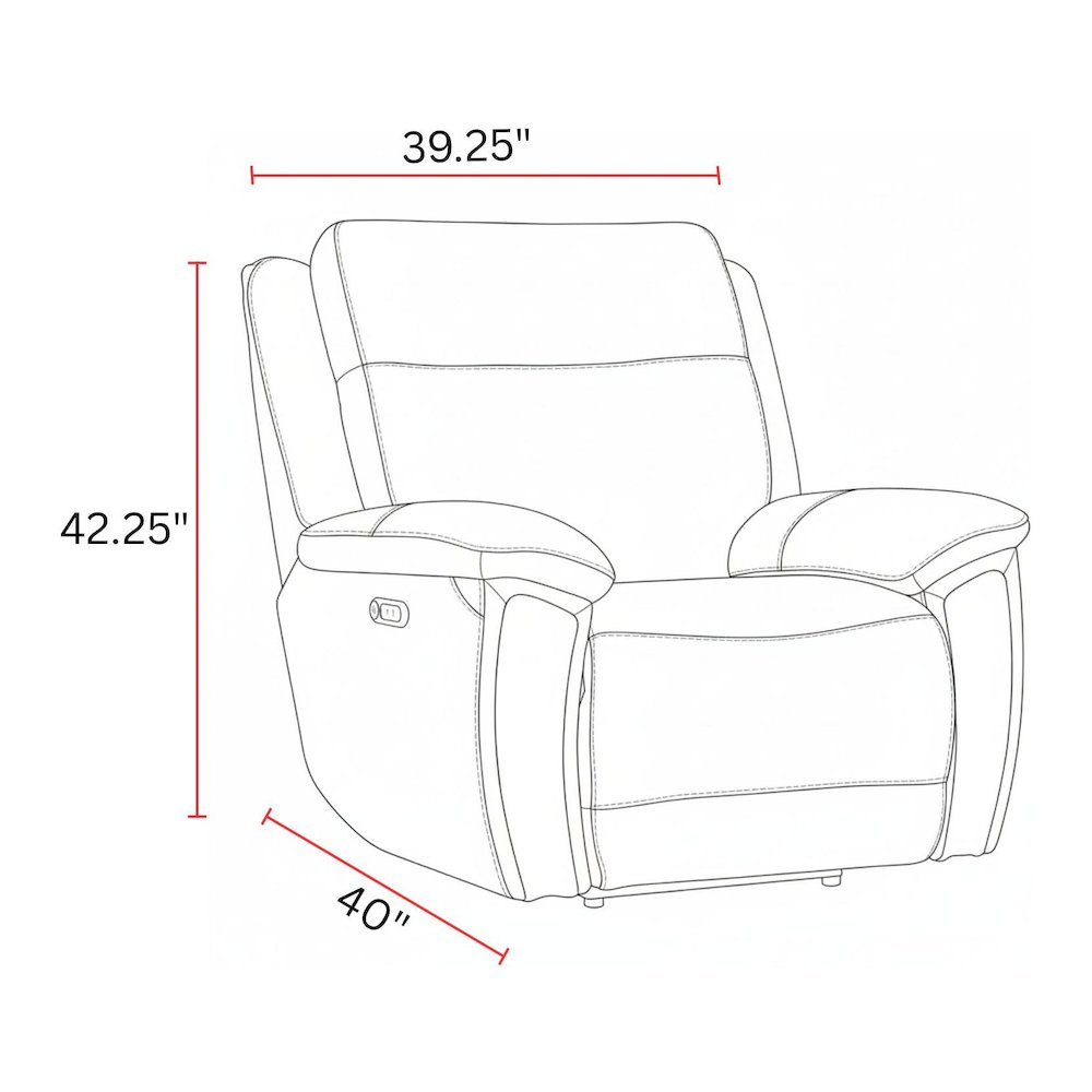 Jameson - Hickory Power Zero Gravity Recliner Two Pack. Picture 12