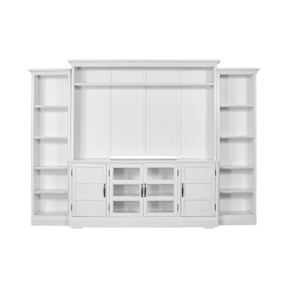 Shoreham - Effortless White 4 Piece Entertainment Wall. Picture 1