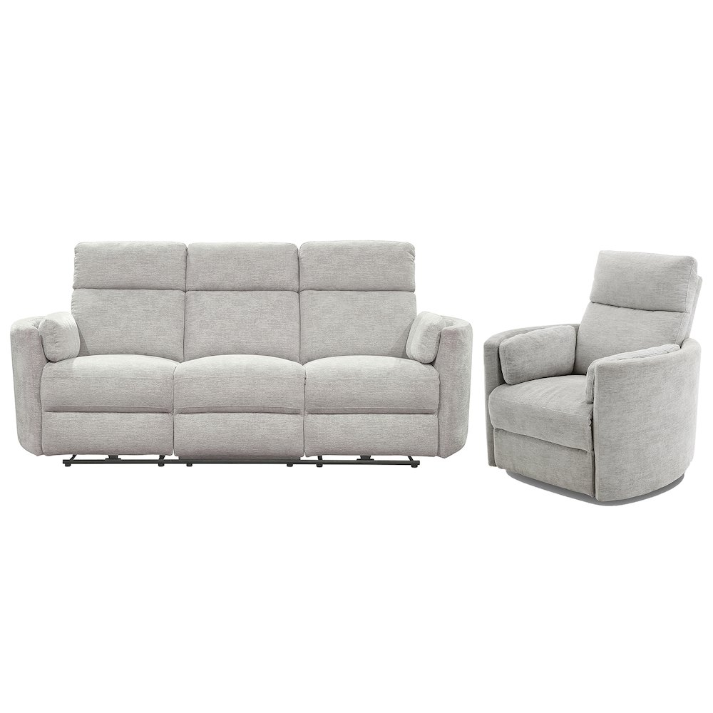 Radius - Mineral Power Reclining Sofa and Recliner. Picture 1