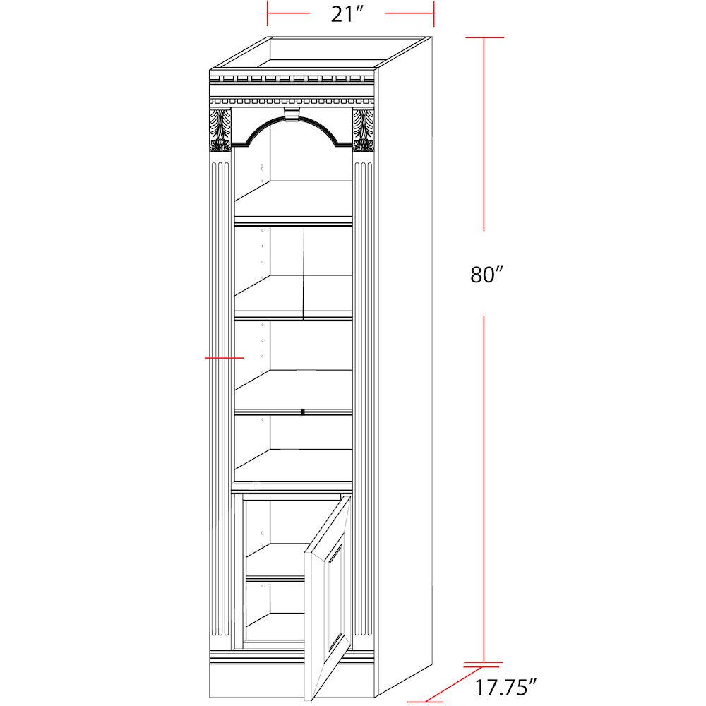 Huntington 21 In. Open Top Bookcase. Picture 9
