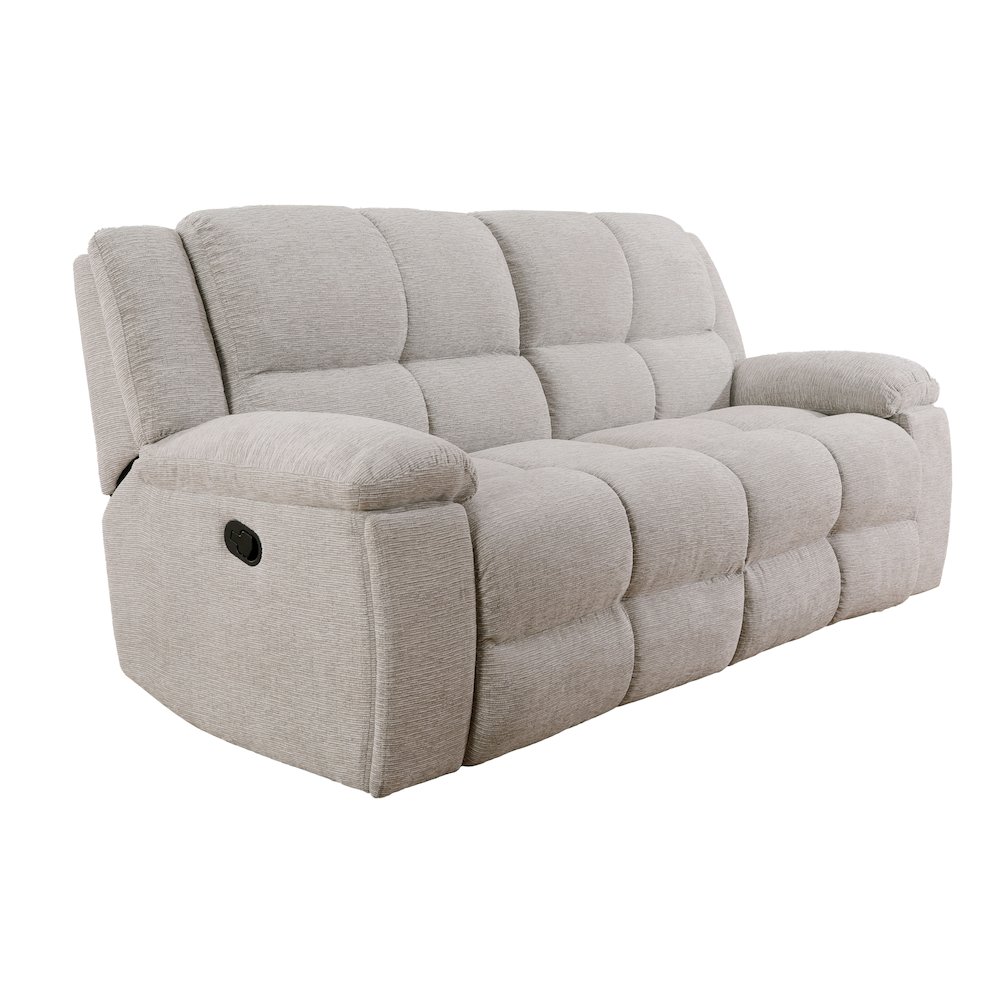 Buster - Opal Taupe Manual Reclining Sofa. Picture 1