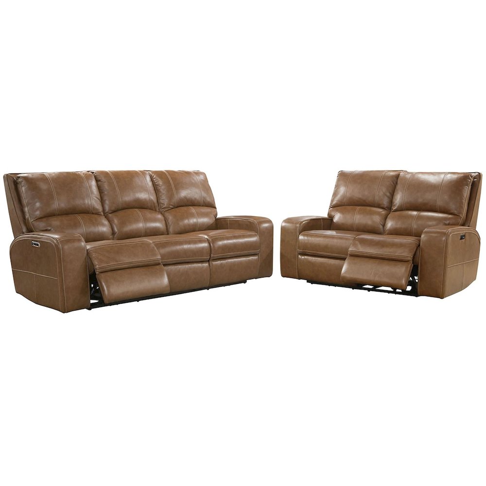 Swift - Bourbon Power Reclining Sofa and Loveseat. Picture 1