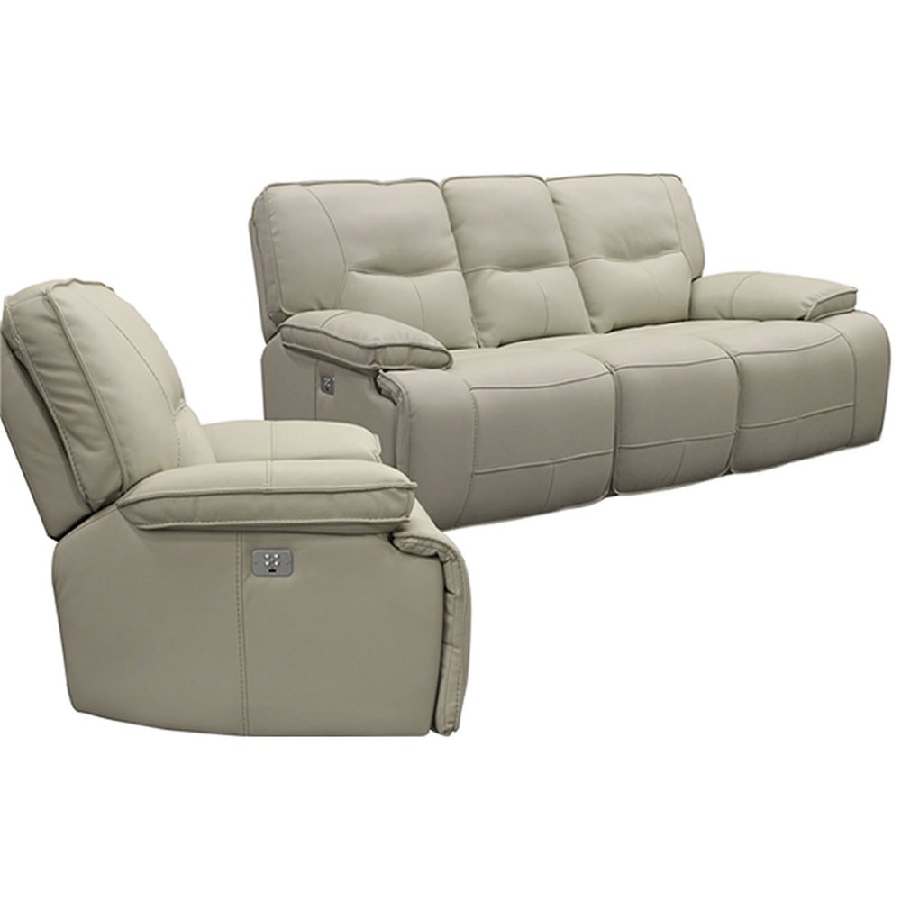 Spartacus - Oyster Power Reclining Sofa and Recliner. Picture 1