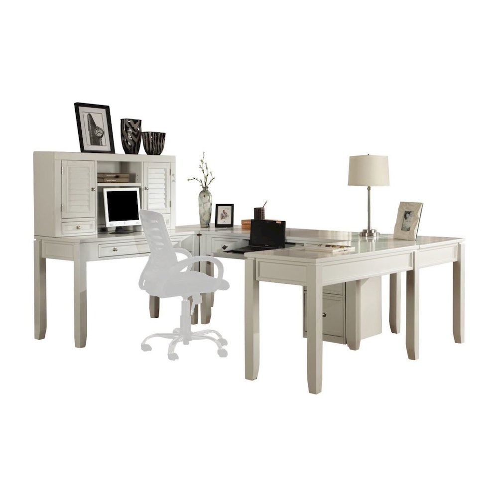Boca U Shape Desk with Hutch and File. Picture 1