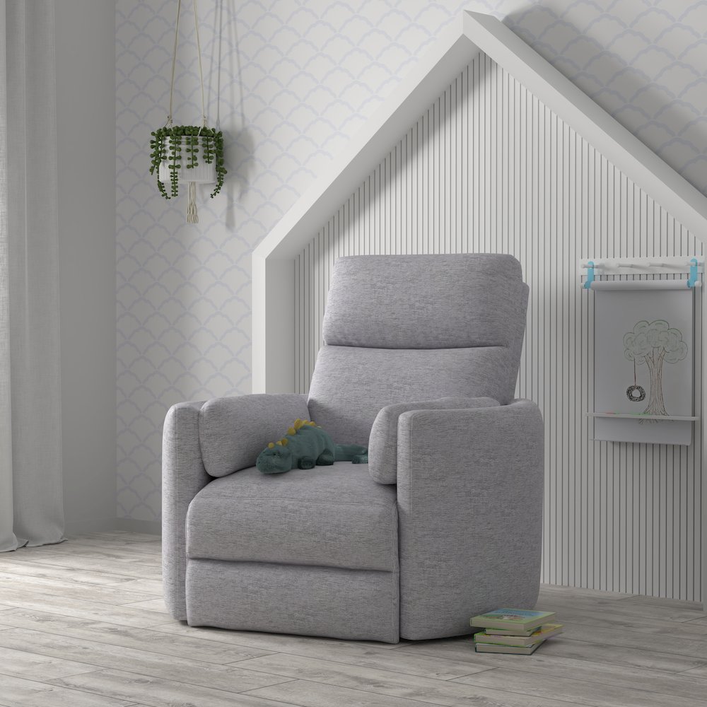 Radius - Mineral Power Swivel Glider Recliner Two Pack. Picture 12