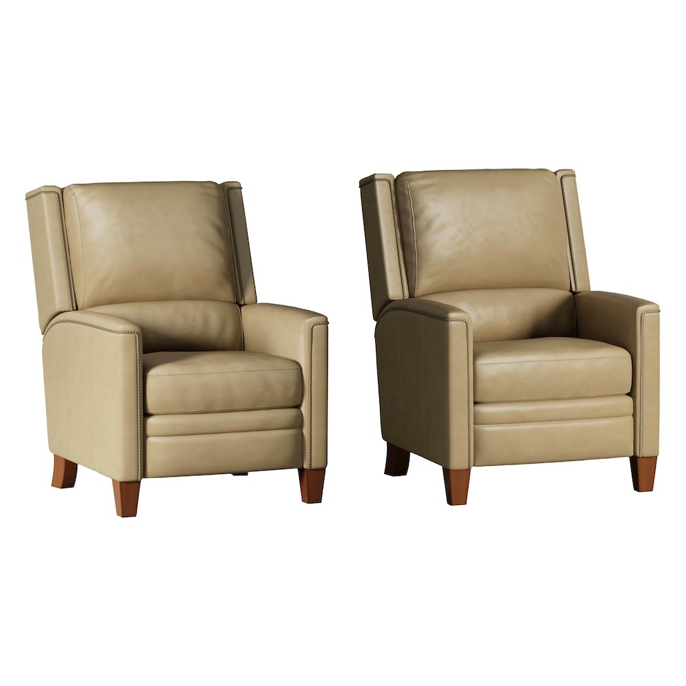 Connor - Luxe Latte Power Cordless High Leg Recliner P2 Two Pack. Picture 1