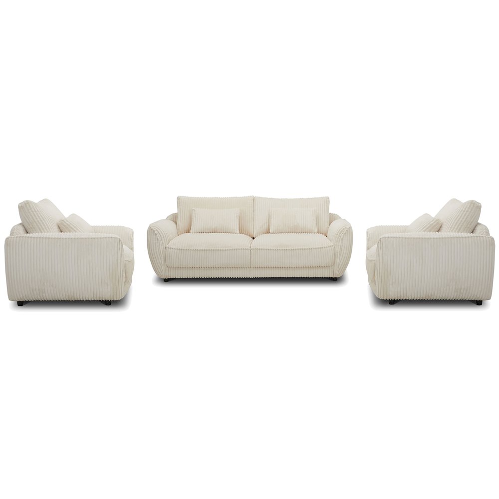 Utopia - Mega Ivory Sofa and 2 Chair and Half. Picture 2