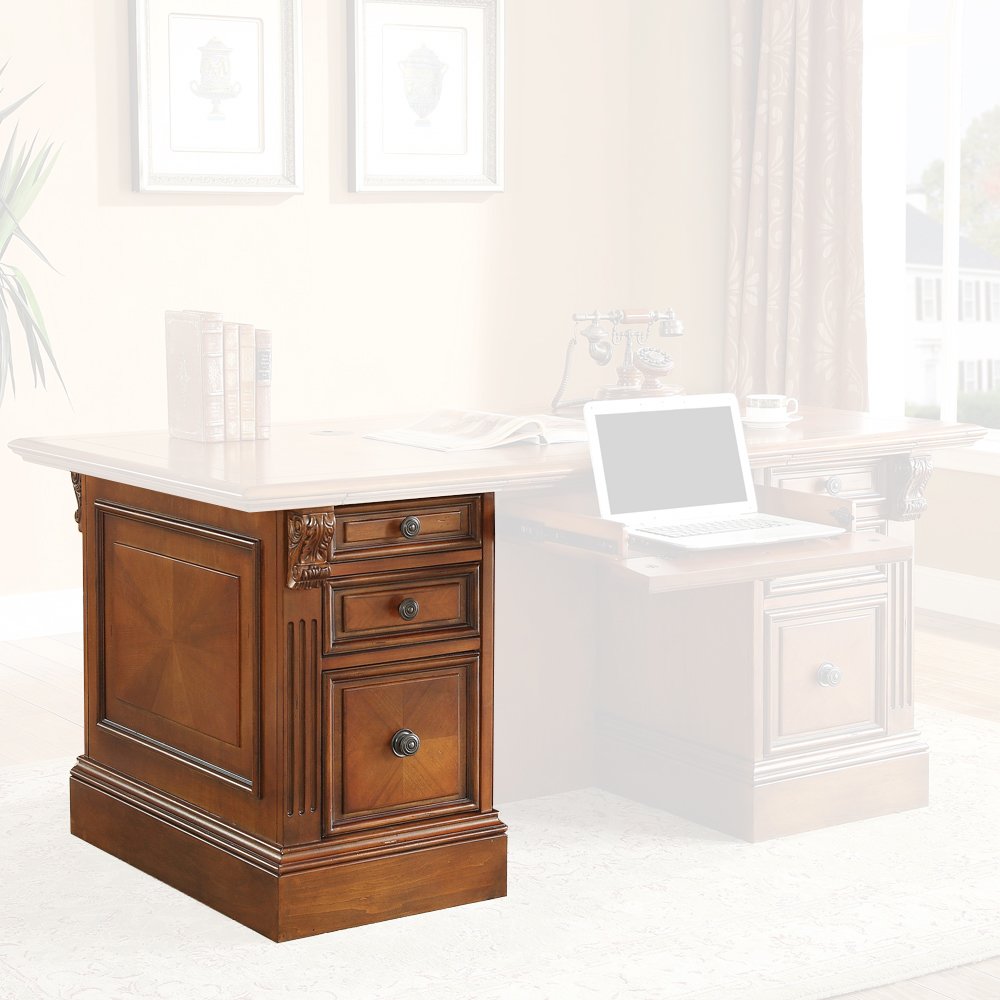Parker House Huntington Executive Left Desk Pedestal. Picture 1