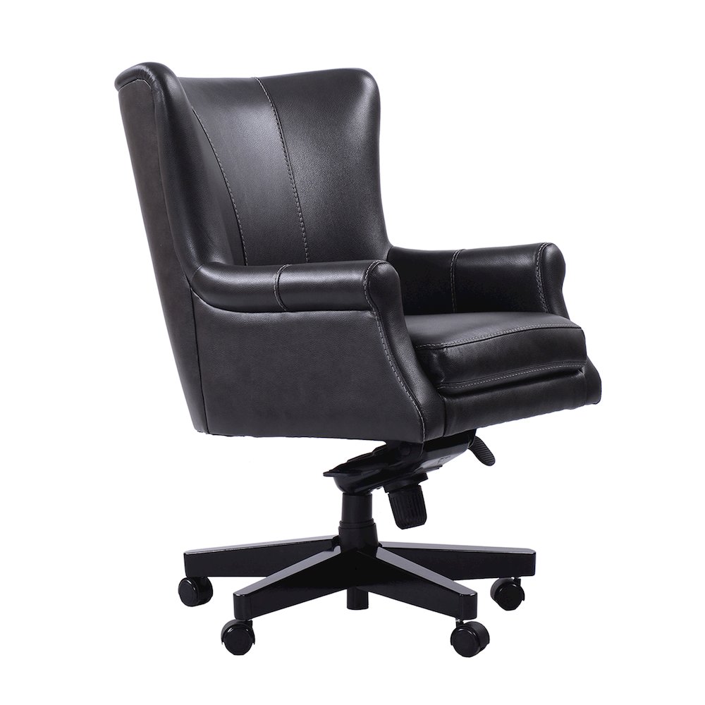 Leather Desk Chair. Picture 1