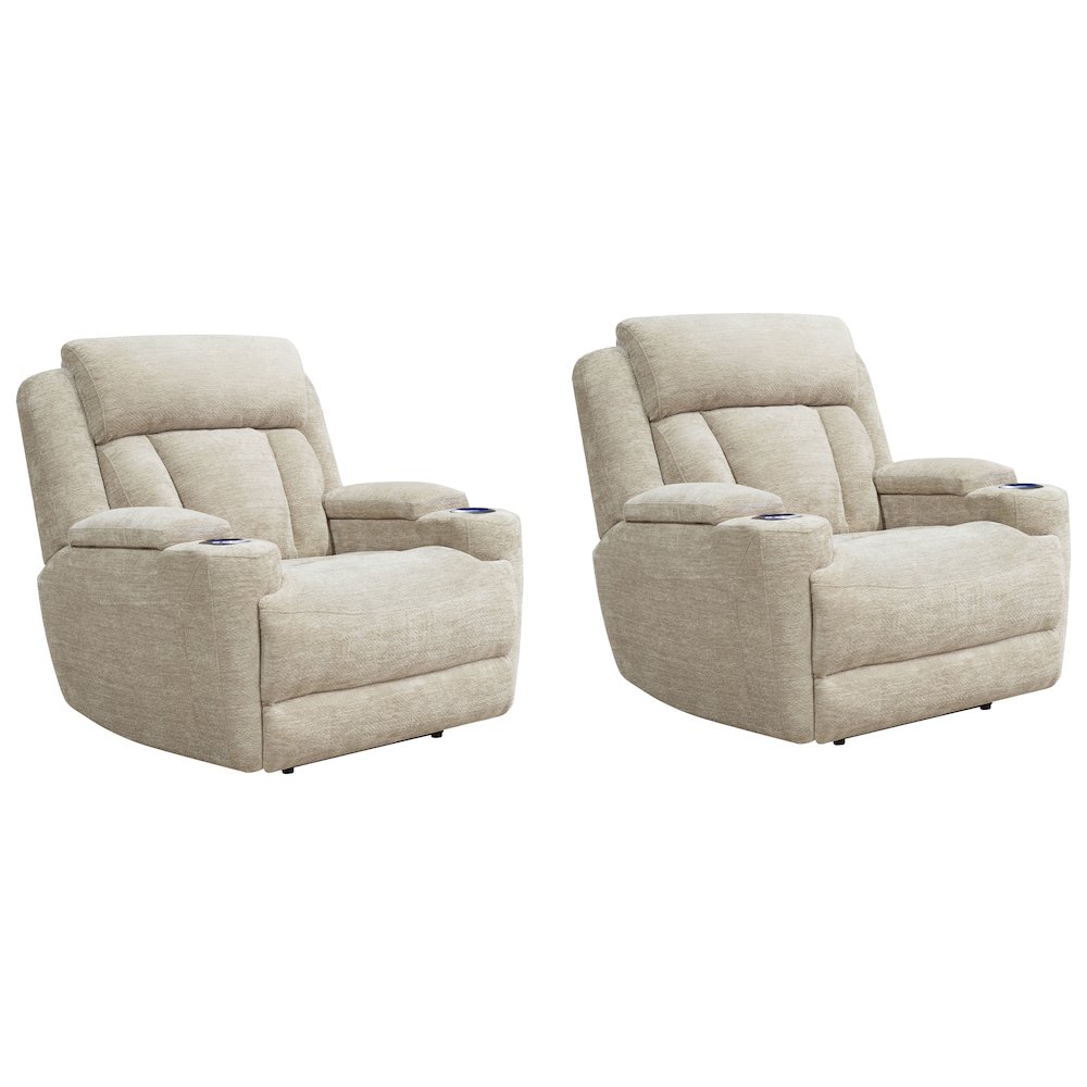 Dalton - Lucky Fawn Power Recliner Two Pack. Picture 1