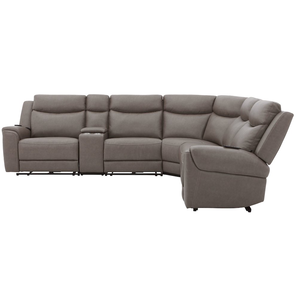 Momentum - Dark Granite 6 Piece Modular Power Reclining Sectional. Picture 4
