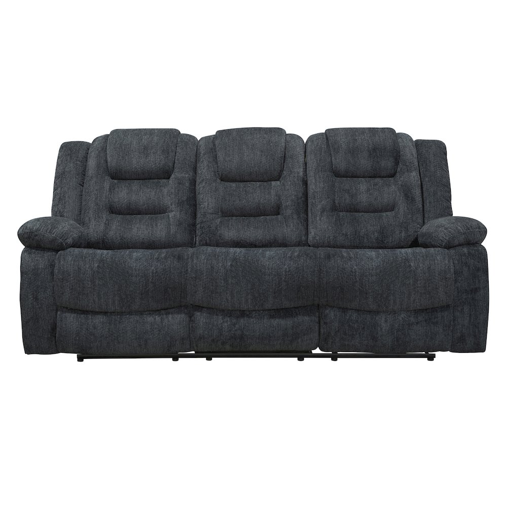 Bolton - Misty Storm Manual Glider Reclining Sofa and Two Recliners. Picture 4
