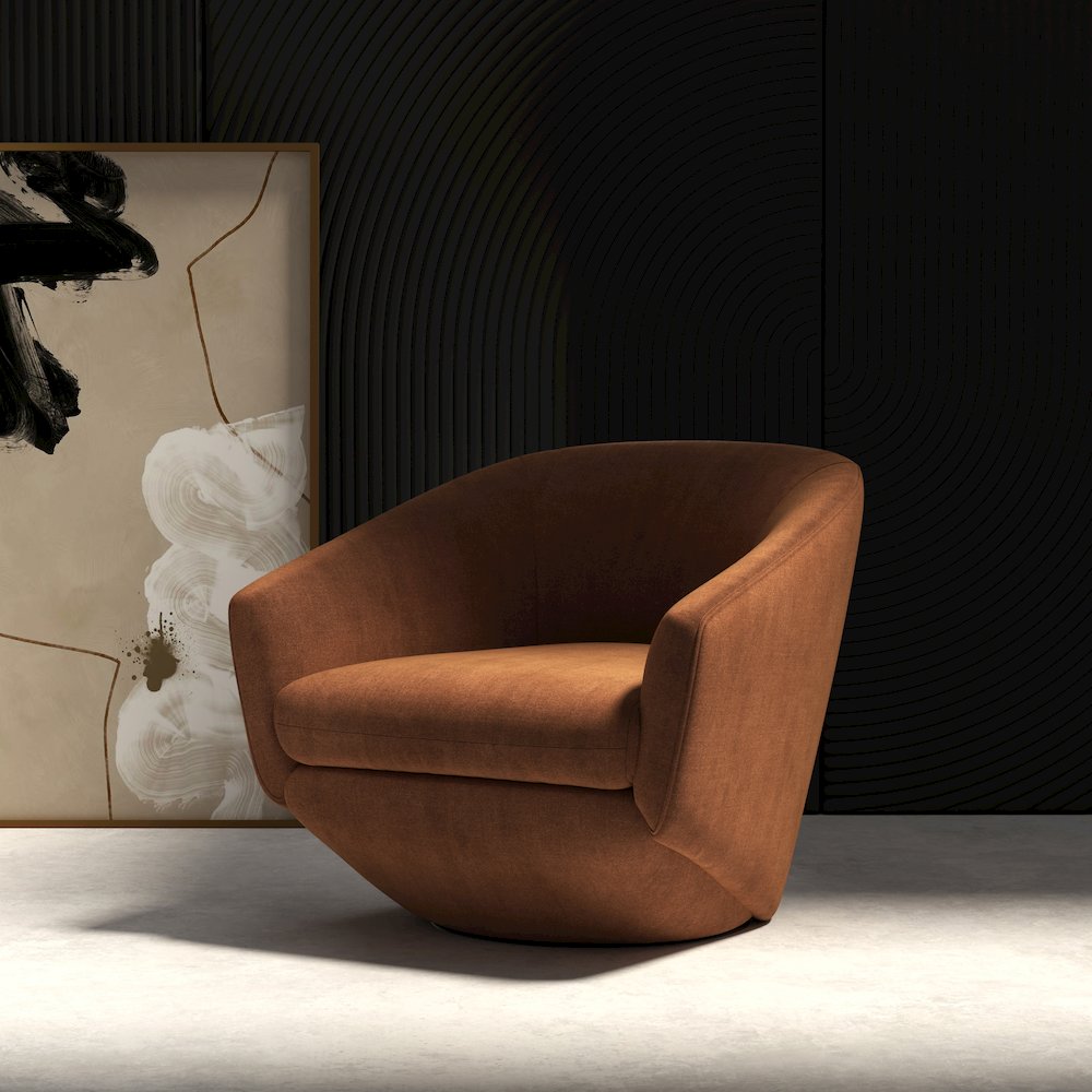 The Twist - Elise Rust Swivel Chair Two Pack. Picture 10