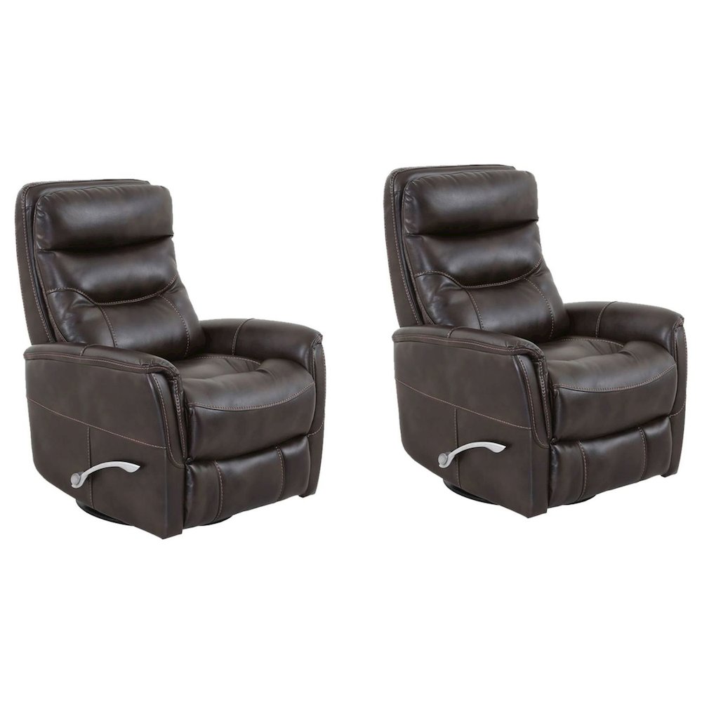 Gemini - Truffle Swivel Glider Recliner Two Pack. Picture 1