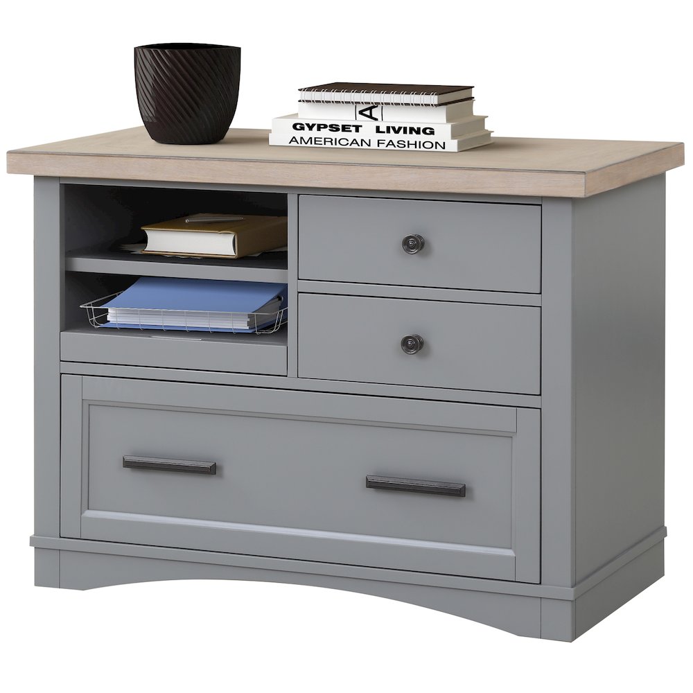 Modern - Dove Functional File with Power Center. Picture 1