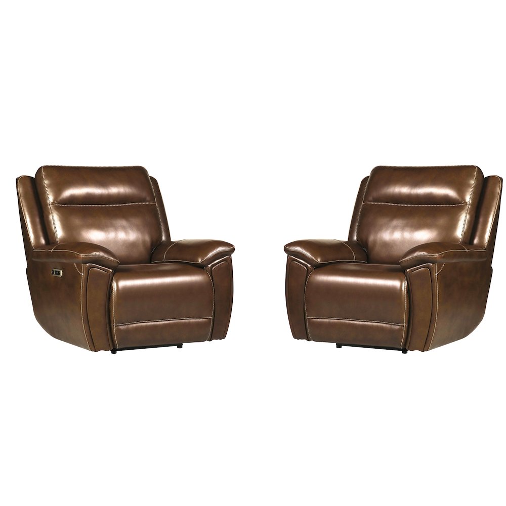 Jameson - Hickory Power Zero Gravity Recliner Two Pack. Picture 1