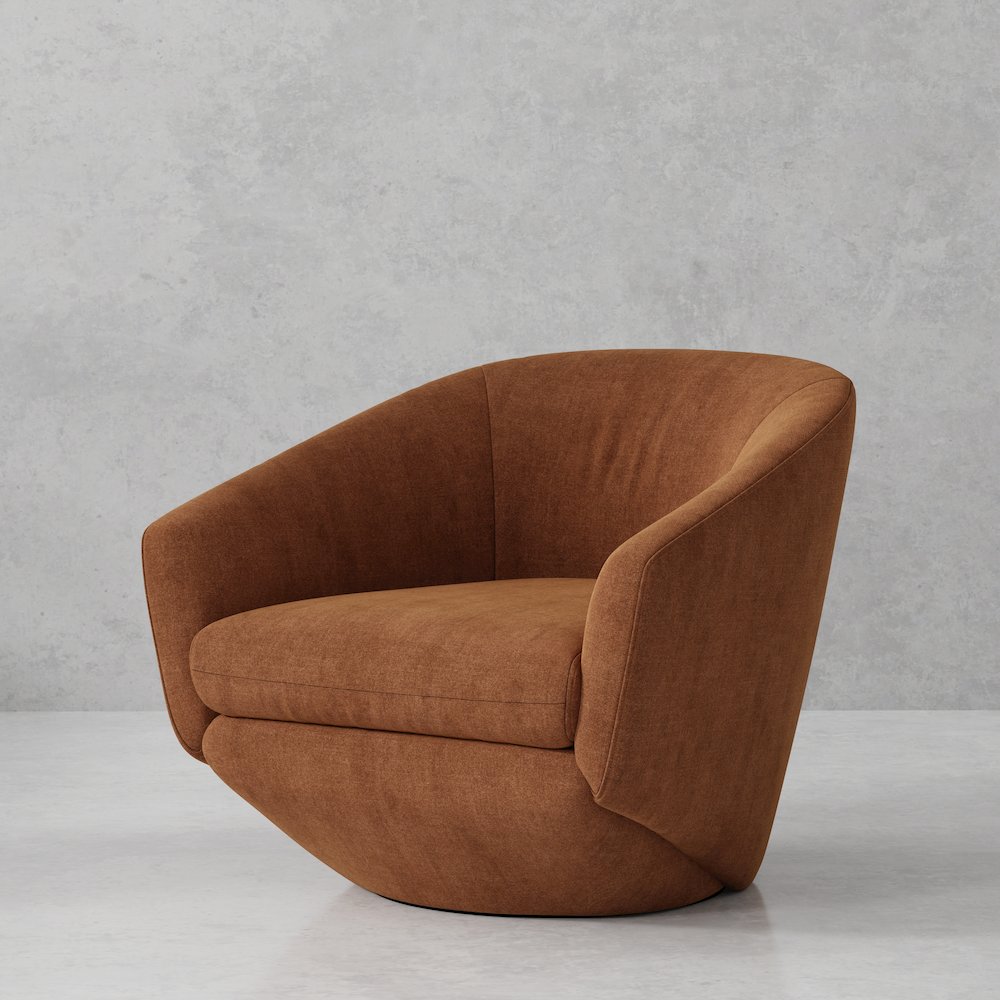The Twist - Elise Rust Swivel Chair Two Pack. Picture 11