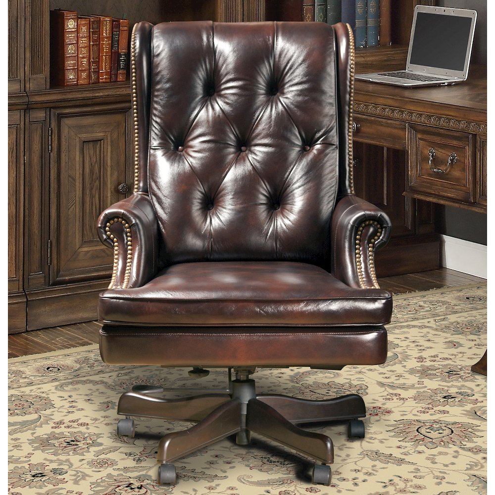 Parker Living - Leather Desk Chair. Picture 4