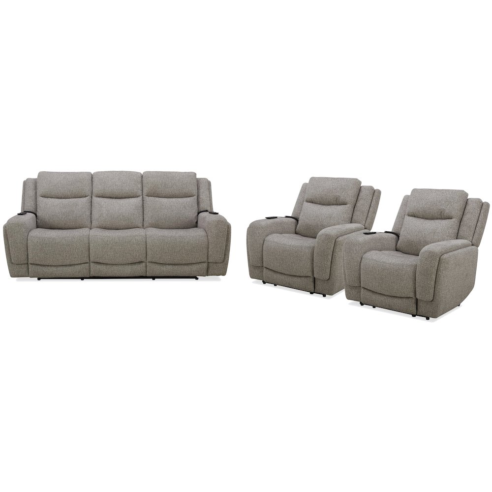 Penfield - Frappe Power Reclining Sofa and Two Recliners. Picture 1