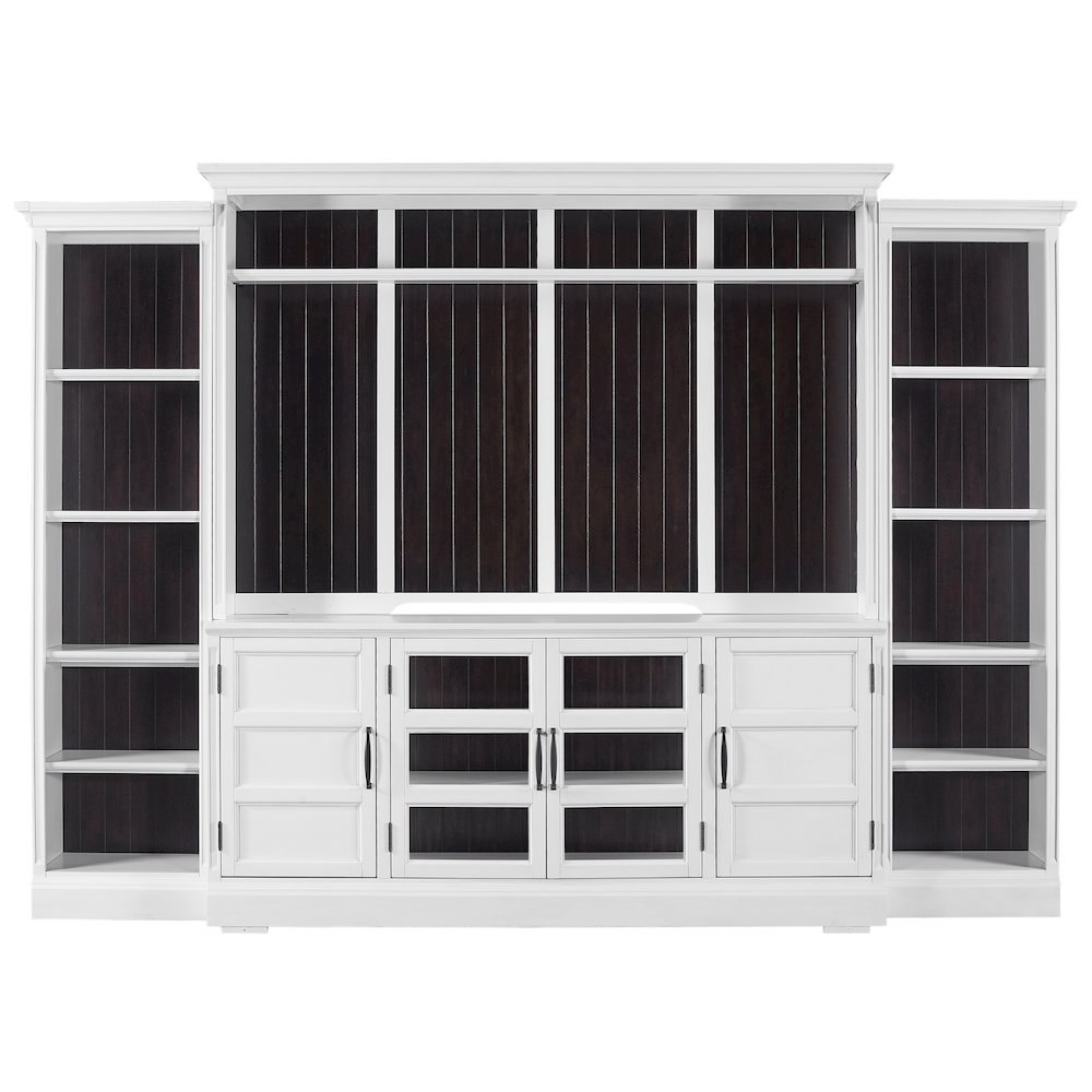 Shoreham - Effortless White 4 Piece Entertainment Wall. Picture 3