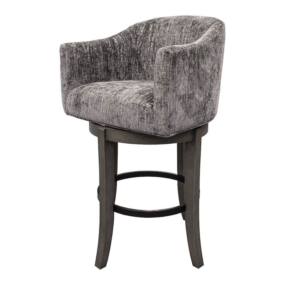 Pure Modern Dining Upholstered Swivel Barstool. Picture 2
