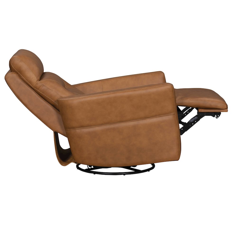 Remmington - Vintage Caramel Power Swivel Glider Recliner P2 Two Pack. Picture 4