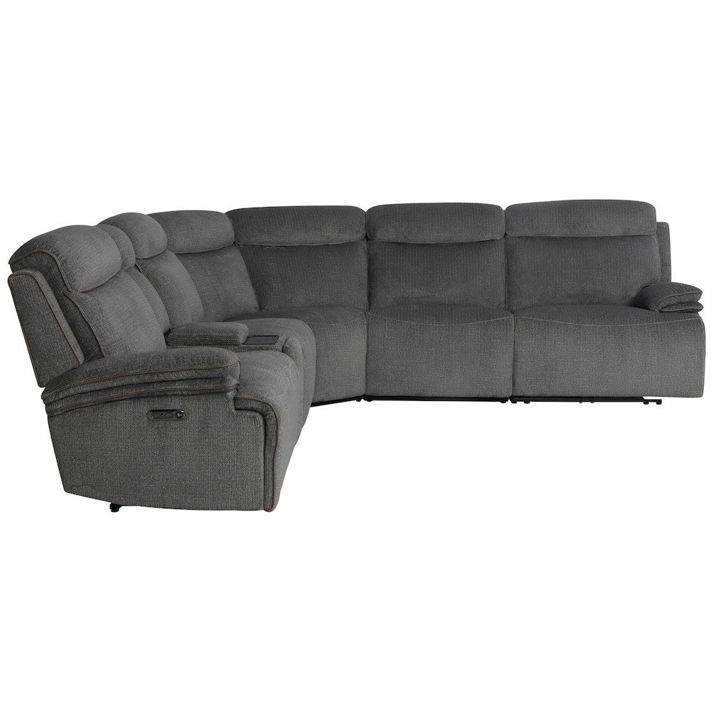 Alpine - Airy Midnight 6 Piece Zero Gravity Power Reclining Sectional. Picture 3