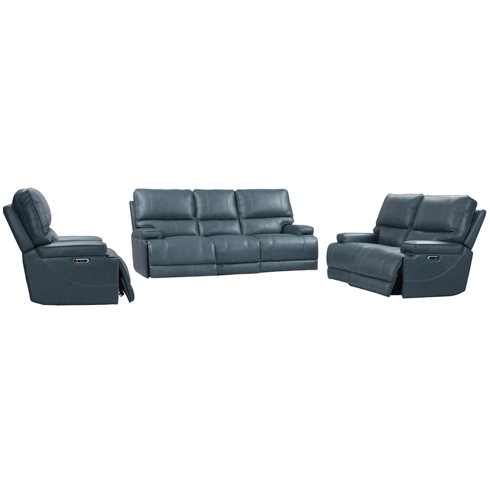 Verona Azure - Powered By Freemotion Power Reclining Sofa Loveseat and Recliner. Picture 2