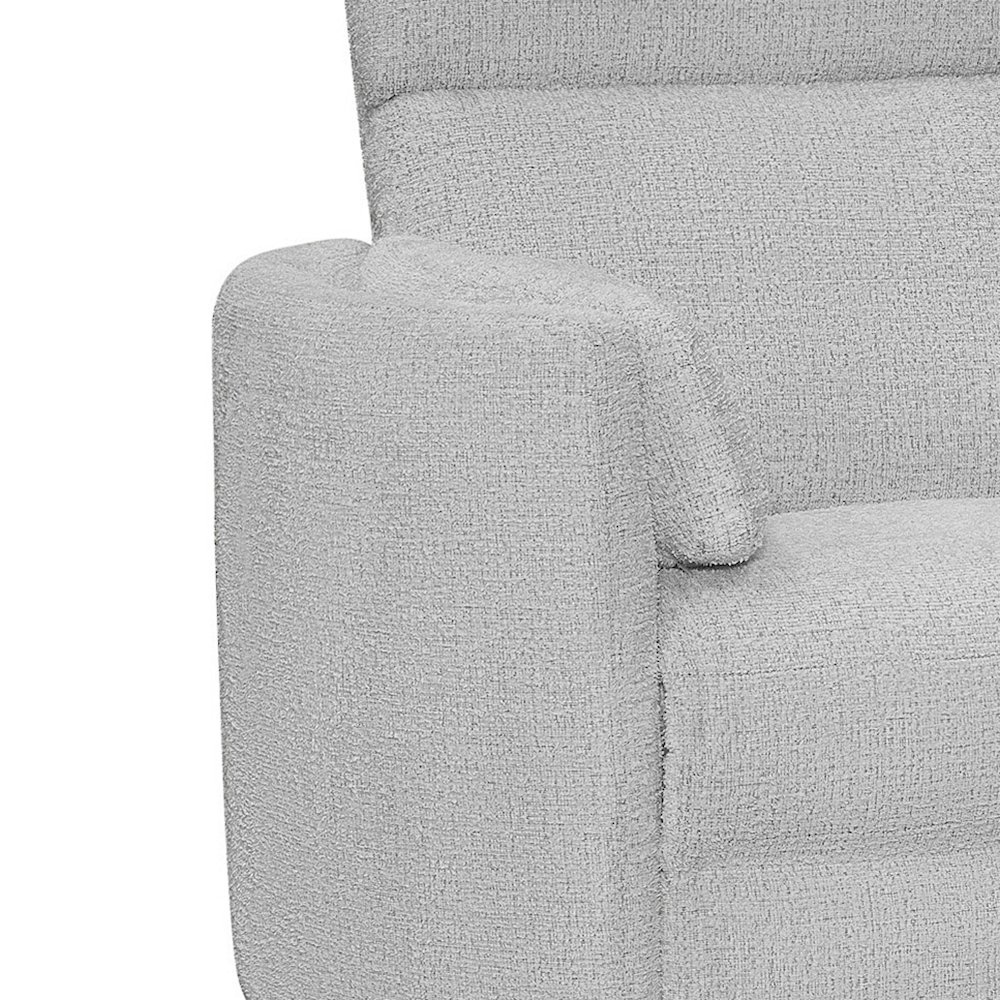 Radius - Angora Linen Manual Swivel Recliner. Picture 10