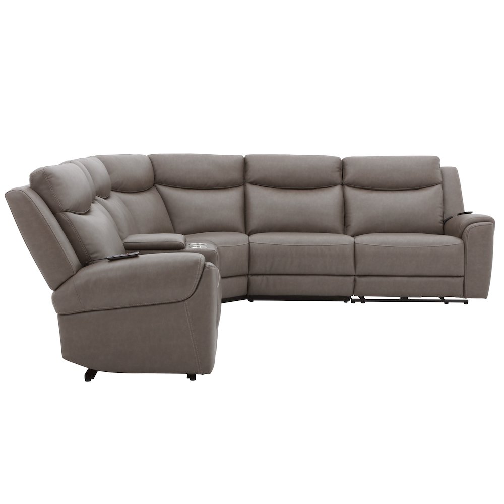 Momentum - Dark Granite 6 Piece Modular Power Reclining Sectional. Picture 3