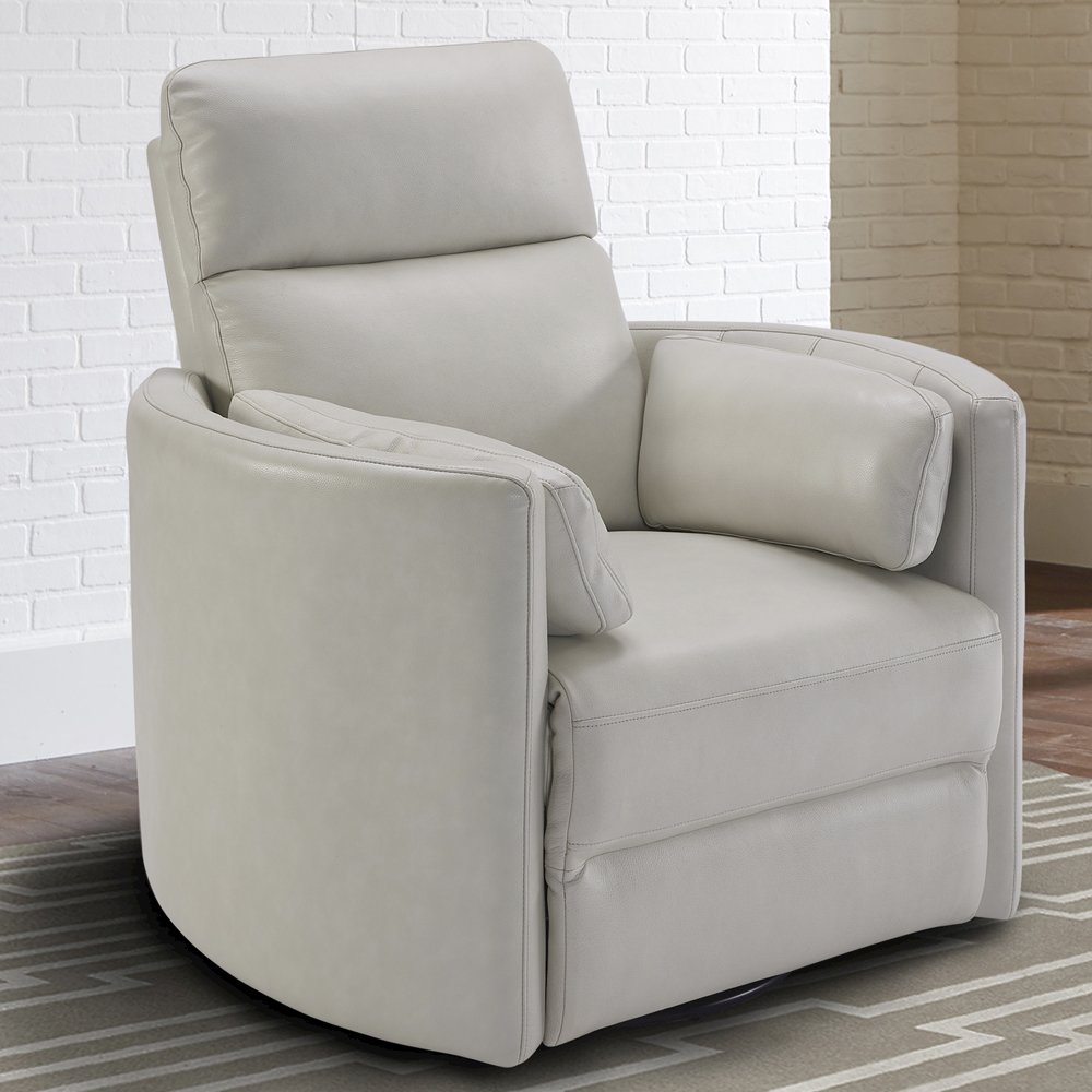 Powered By Freemotion Cordless Power Swivel Glider Recliner. Picture 9