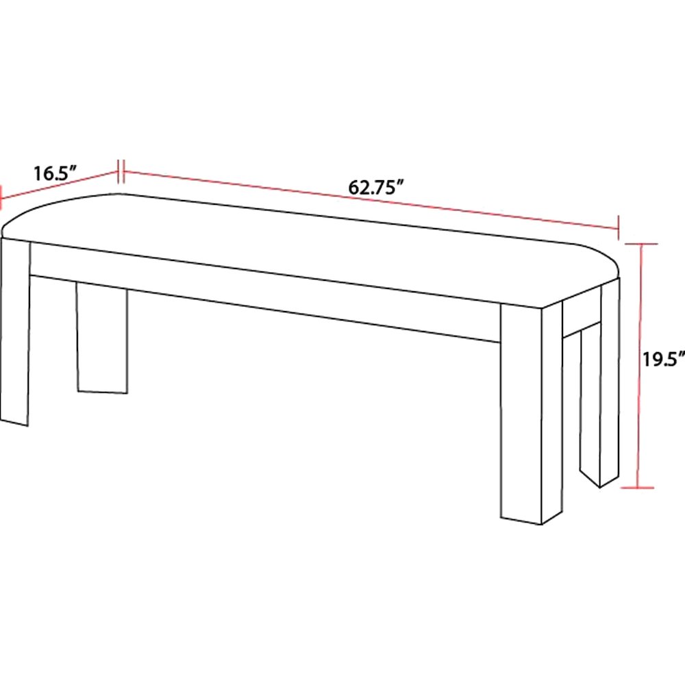 Cedar Fork - Dining Bench. Picture 7