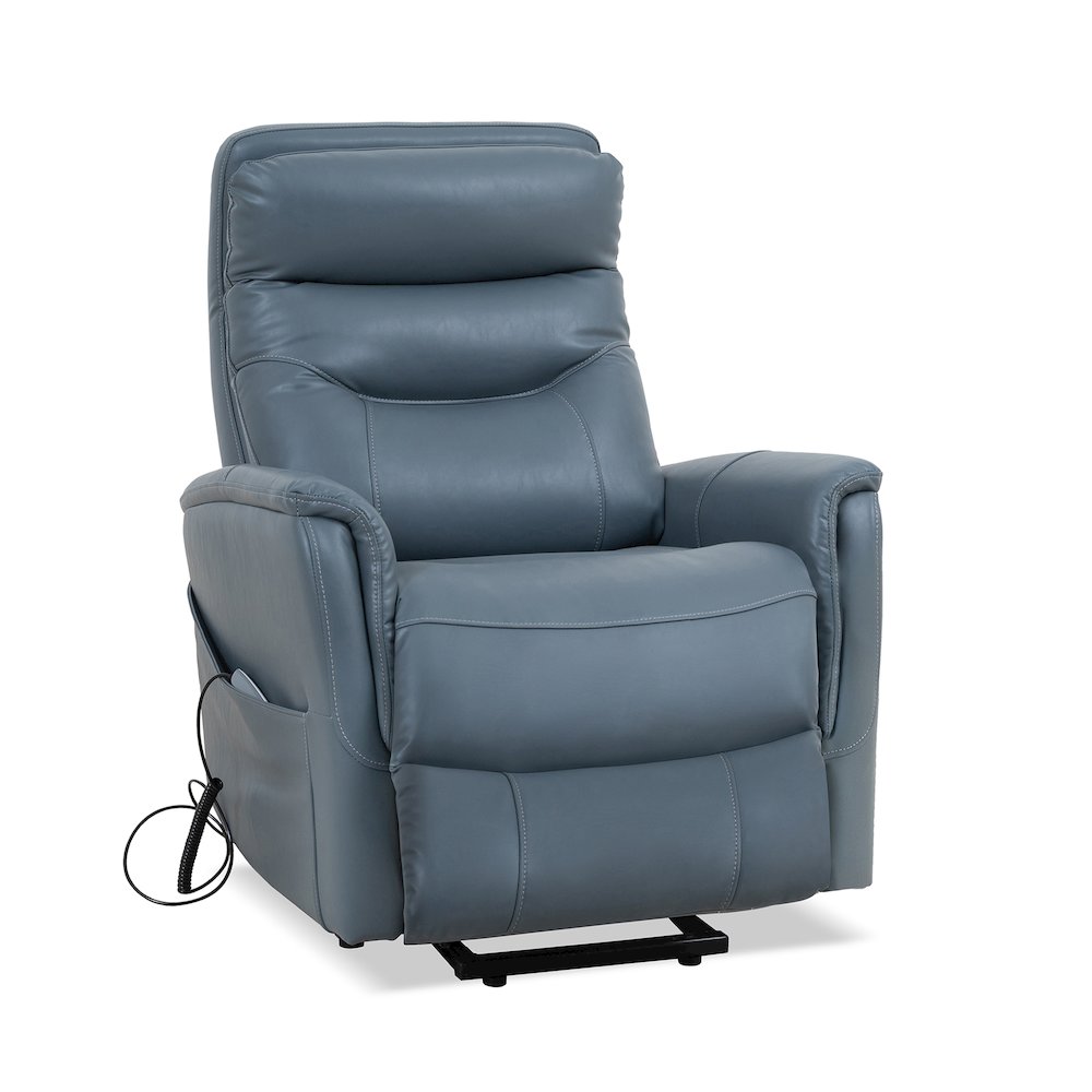 Gemini - Softy Azure Power Lift Recliner with Articulating Headrest Two Pack. Picture 4