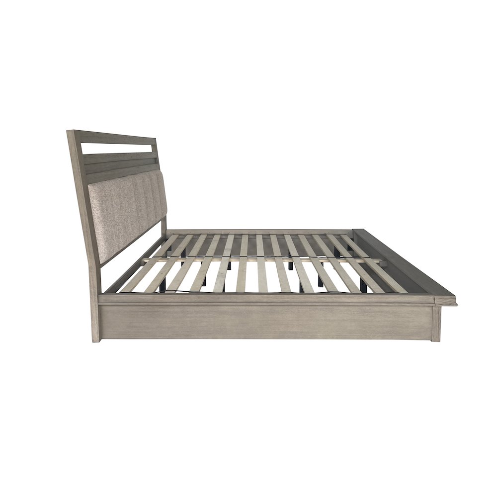 Pure Modern Bedroom Queen Platform Bed. Picture 3