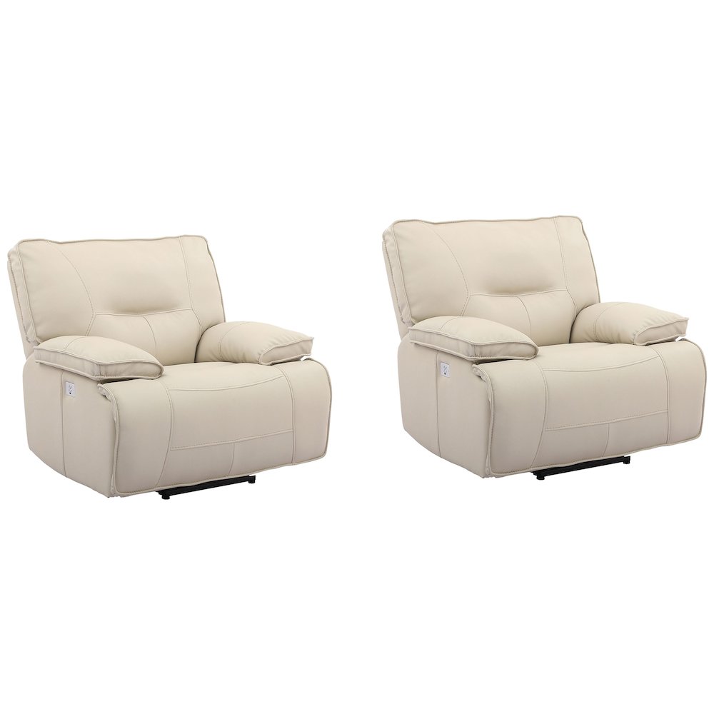 Spartacus - Oyster Power Recliner Two Pack. Picture 1