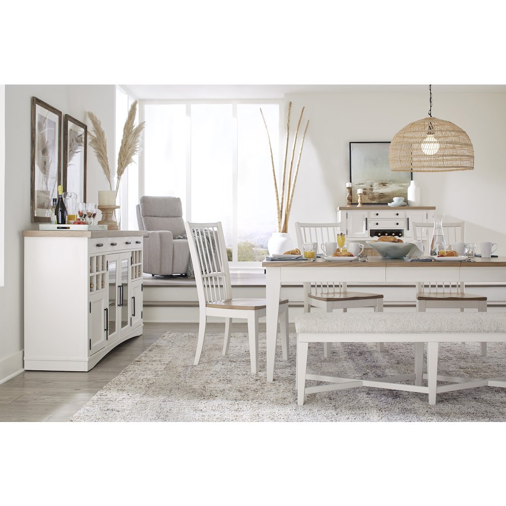 Modern Dining 58 In. Upholstered Bench. Picture 6