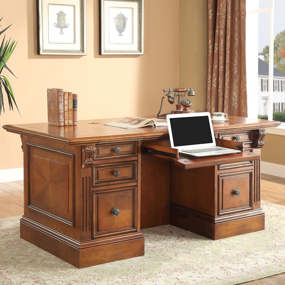 Huntington Double Pedestal Executive Desk. Picture 2