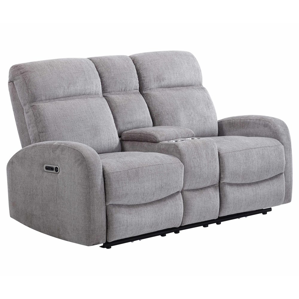 Tuscany - Whiskers Nature Power Reclining Console Loveseat. Picture 1