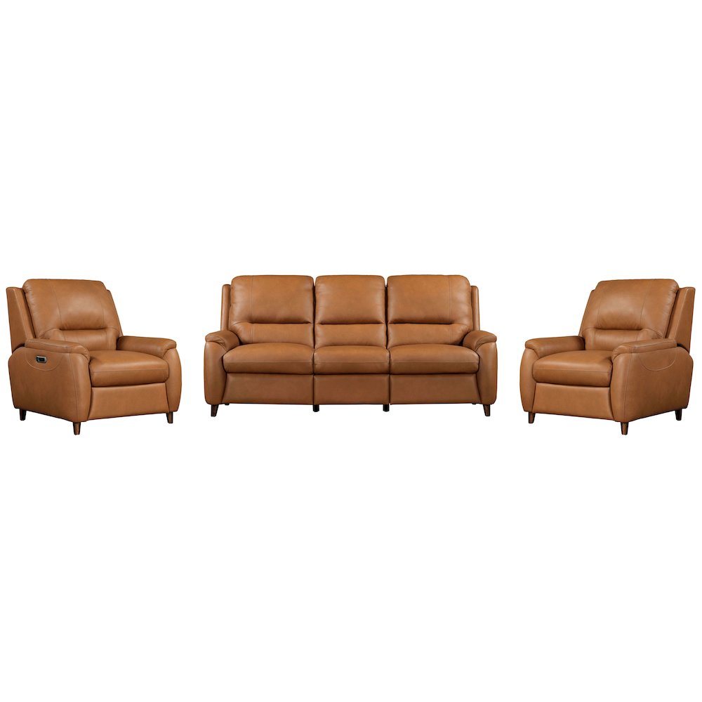 Austin - Caramel Cream Power Reclining Sofa and 2 Recliners. Picture 1