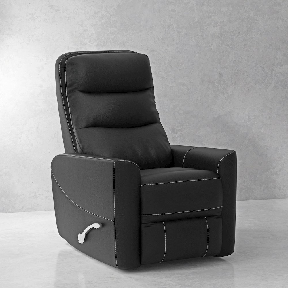 Hercules - Black Swivel Glider Recliner Two Pack. Picture 6